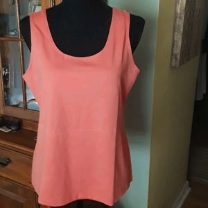 ORANGE/CORAL TANK TOP / CHICO'S  SIZE 2